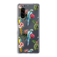 Kleurrijke papegaaien: Sony Xperia 5 Transparant Hoesje
