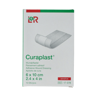 Curaplast Sensitive wondpleister 10cm x 6cm 10 Stuks