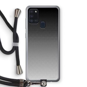 Musketon Halftone: Samsung Galaxy A21s Transparant Hoesje met koord