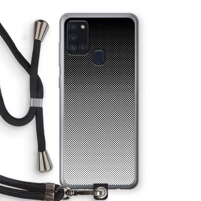 Musketon Halftone: Samsung Galaxy A21s Transparant Hoesje met koord