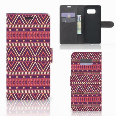 Samsung Galaxy S8 Plus | Telefoon Hoesje | Aztec Paars