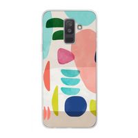 Bold Rounded Shapes: Samsung Galaxy A6 Plus (2018) Transparant Hoesje