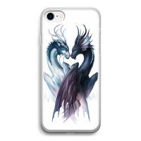Yin Yang Dragons: iPhone SE 2020 Transparant Hoesje