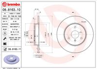 Remschijf BREMBO, Remschijftype: Massief, u.a. für Smart - thumbnail