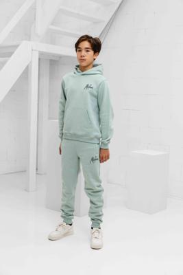 Malelions Striped Signature Trainingspak Kids Lichtblauw - Maat 152 - Kleur: LichtblauwGrijs | Soccerfanshop