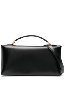 Marni sac cabas en cuir à logo imprimé Prisma - Noir