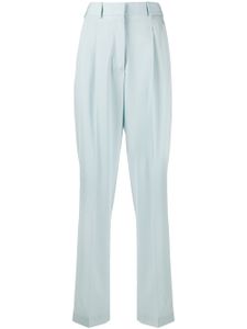 Stella McCartney pantalon de costume à taille haute - Bleu