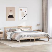 Bedframe zonder matras massief grenenhout 200x200 cm
