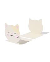 HEMA Boekensteun 14.5x12.2cm staal kat - 2 stuks