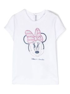 Monnalisa t-shirt à imprimé Minnie-Mouse - Blanc