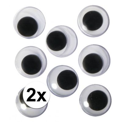 Hobbymateriaal wiebel oogjes 20 mm