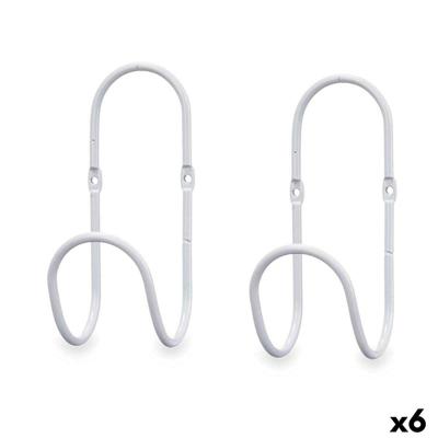 Hangers Gift Decor Wit Metaal Set 2 Onderdelen (6 Stuks)