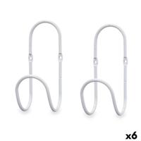 Hangers Gift Decor Wit Metaal Set 2 Onderdelen (6 Stuks)
