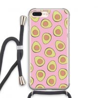 Dancing avocados: iPhone 8 Plus Transparant Hoesje met koord