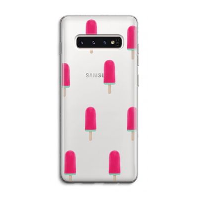 Waterijsje: Samsung Galaxy S10 4G Transparant Hoesje