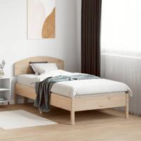 Bedframe zonder matras massief grenenhout 75x190 cm