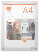 Nobo Premium Plus acryl informatiebord, wandgemonteerd, ft A4 - thumbnail