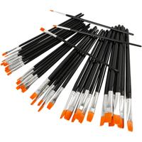 Creativ Company Yellowline kwastenset, afm 0+2+4+8+12+16, 36 stuk/ 1 doos Creativ Company Yellowline kwastenset, afm 0+2+4+8+12+16, 36 stuk/ 1 doos