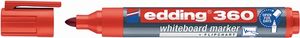 Edding Whiteboardmarker | rood | streepbreedte 1,5-3 mm ronde punt | 10 stuks - 4-360002 4-360002