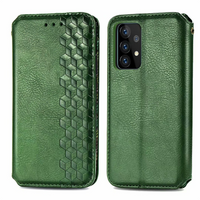 iPhone 12 Mini hoesje - Bookcase - Pasjeshouder - Portemonnee - Diamantpatroon - Kunstleer - Groen