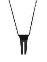 Rick Owens collier Strobe à pendentif - Noir