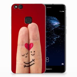 Huawei P10 Lite Silicone Back Cover Liefde - Origineel Romantisch Cadeau