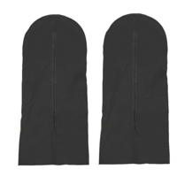 Kledinghoes - 3x stuks - 137 x 60 cm - zwart - beschermhoes voor kleding