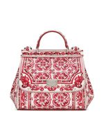 Dolce & Gabbana Kids mini sac porté épaule Sicily en cuir - Rouge