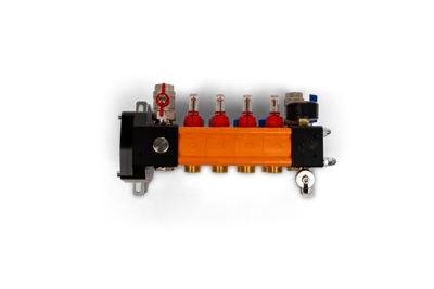 Kunststof Compact verdeler zonder pomp 3/4&apos;&apos; incl.kogelkraan (Aantal groepen: 2 groeps)