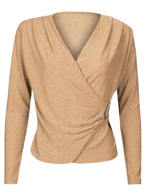 Top Overslag Glitter Goud
