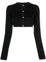 Versace cardigan crop La Greca - Noir - thumbnail