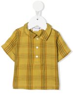 Bonpoint chemise en coton à carreaux - Jaune