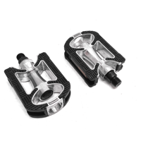 Falkx alloy pedalen 9/16" zwart-zilver