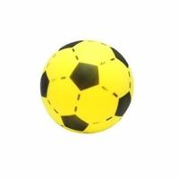 T&F Creations Softbal foam - 3x - voetbal print - geel - zacht - 20 cm - speelgoed ballen T&F Creations Softbal foam - 3x - voetbal print - geel - zacht - 20 cm - speelgoed ballen