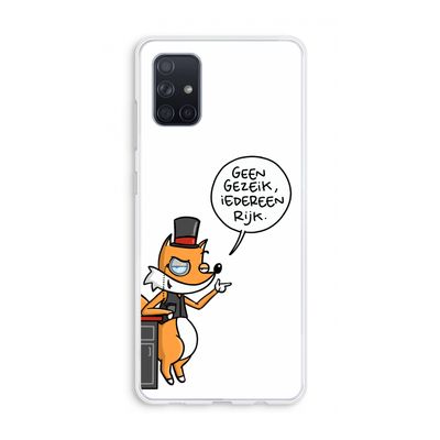 Geen Gezeik: Galaxy A71 Transparant Hoesje