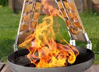HI Zalmplank - RVS frames - Visgrillhouders 2 stuks - 44 x 15,5 x 1,5 cm HI Zalmplank - RVS frames - Visgrillhouders 2 stuks - 44 x 15,5 x 1,5 cm