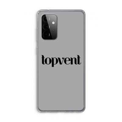 Topvent Grijs Zwart: Samsung Galaxy A72 Transparant Hoesje