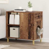 Kattenhuis Oudhout 72 x 42,5 x 70 cm Bewerkt hout