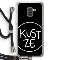 KUST ZE: Samsung Galaxy A8 (2018) Transparant Hoesje met koord