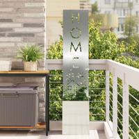 Tuin Privacy Screen Zilver 32 x 140 cm Gegalvaniseerd staal