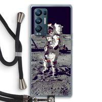 Spaceman: Oppo Find X3 Neo Transparant Hoesje met koord