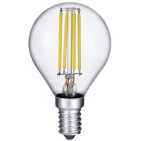 LED Lamp - Filament - Trion Topus - 4W - E14 Fitting - Warm Wit 3000K - Transparent Helder - Aluminium - thumbnail