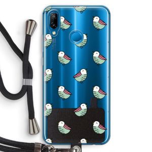 Vogeltjes: Huawei P20 Lite Transparant Hoesje met koord