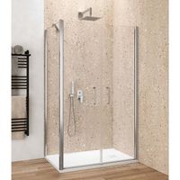 Zijwand Lacus Giglio Evo 90x200 Cm Aluminium Profiel Chroom