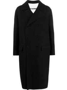 Jil Sander manteau à boutonnière croisée - Noir