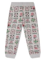 Kenzo Kids pantalon de jogging à motif graphique - Gris - thumbnail