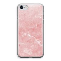 Roze marmer: iPhone 8 Transparant Hoesje