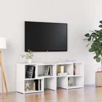 Tv-meubel 104x30x52 cm bewerkt hout wit