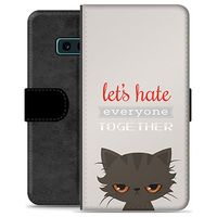 Samsung Galaxy S10e Premium Portemonnee Hoesje - Angry Cat