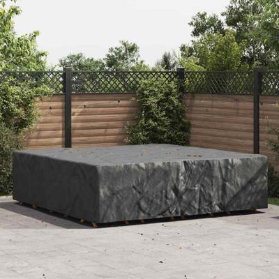 Hoes voor tuinmeubelen Zwart 260 x 260 x 70 cm 600D